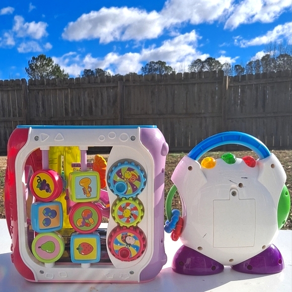 VTech Sort And Discover Activity Cube & Fisher-Price Nursery Rhymes CD Player - Picture 5 of 8